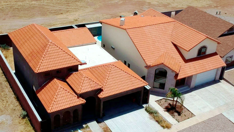teja de barro y piedra natural resistencia al calor lluvia granizo