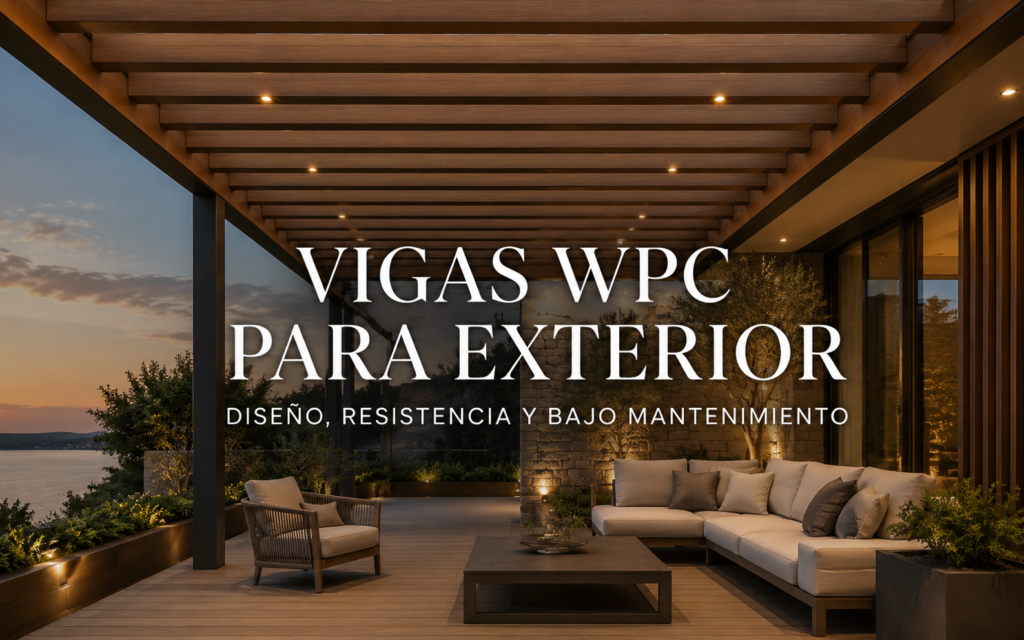 Vigas WPC para exterior