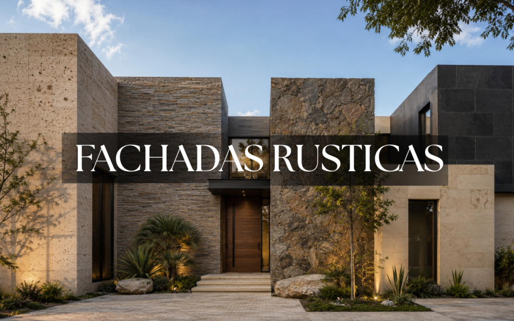 materiales rústicos para fachadas