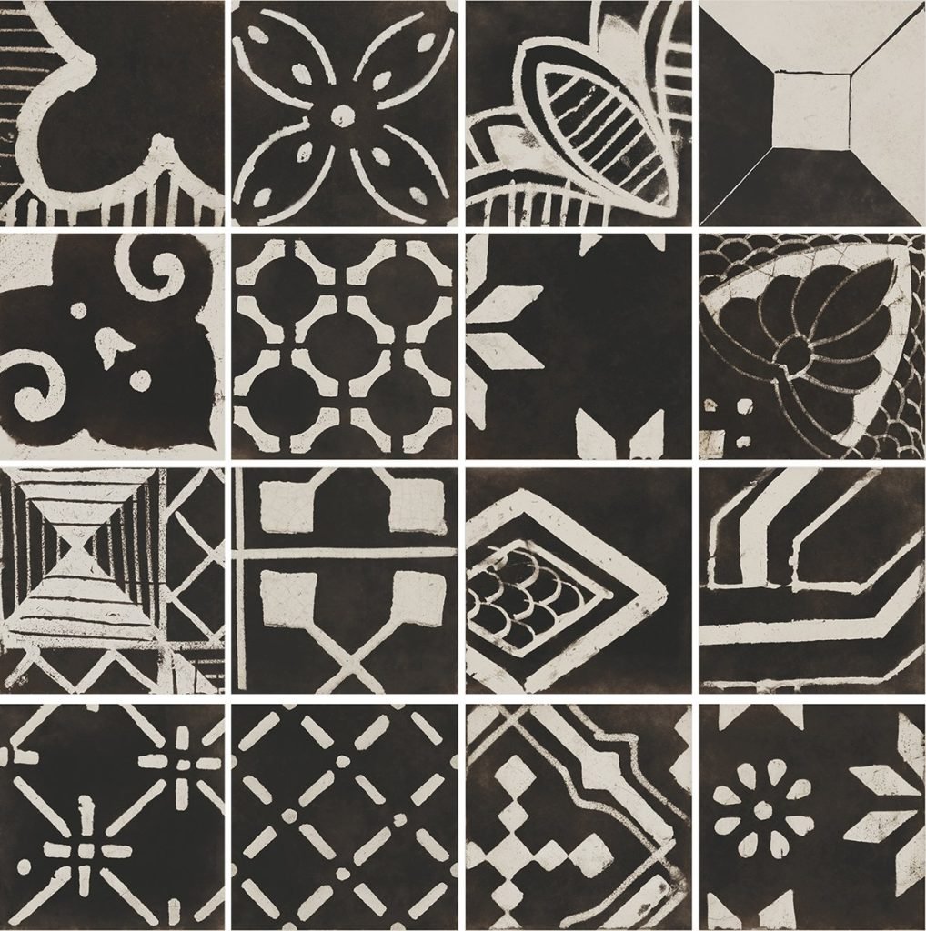 Riggiole Nero — muestra del material
