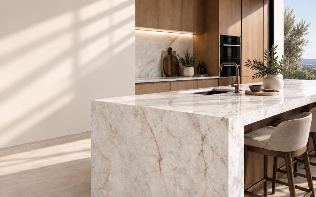 Piedra para cocina: granito, mármol, cuarzo o piedra sinterizada